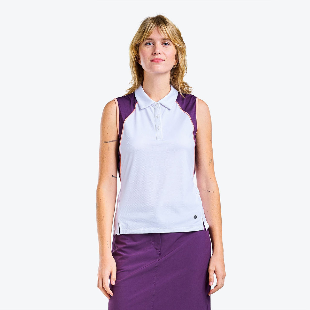 Charlotte Polo White Plum