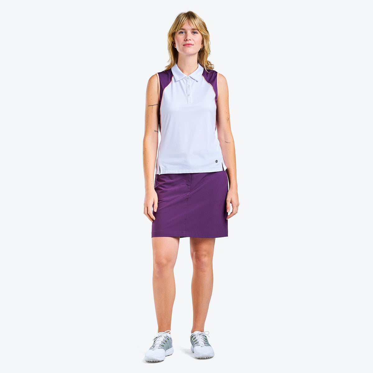 Charlotte Polo White Plum