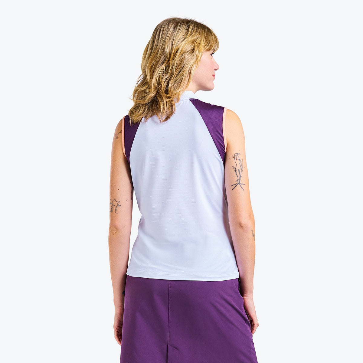 Charlotte Polo White Plum
