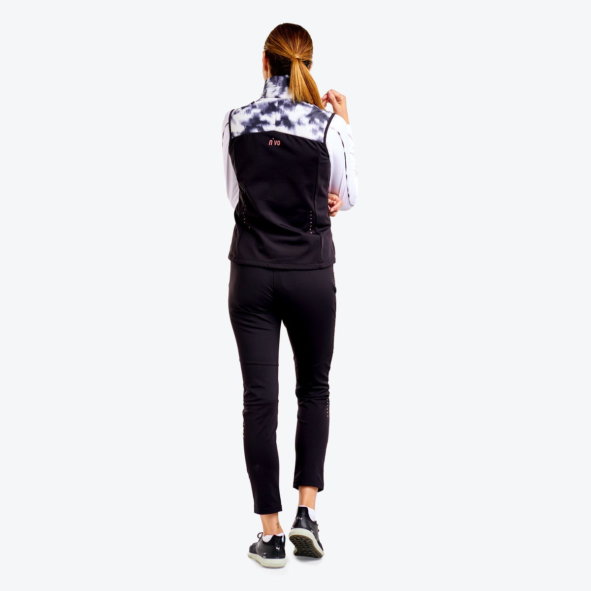 Drew Vest Black White