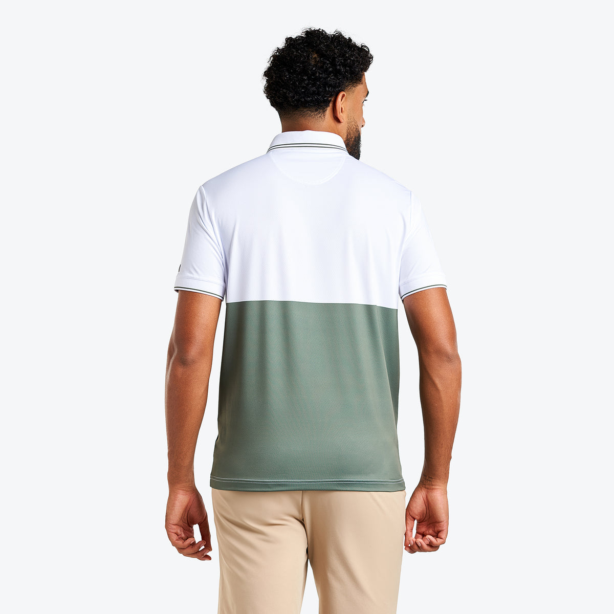 Asher Polo White/Sage