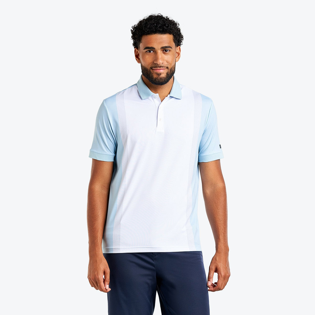 Leo Polo White/Blue Denim