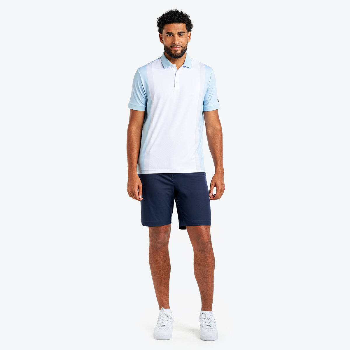 Leo Polo White/Blue Denim