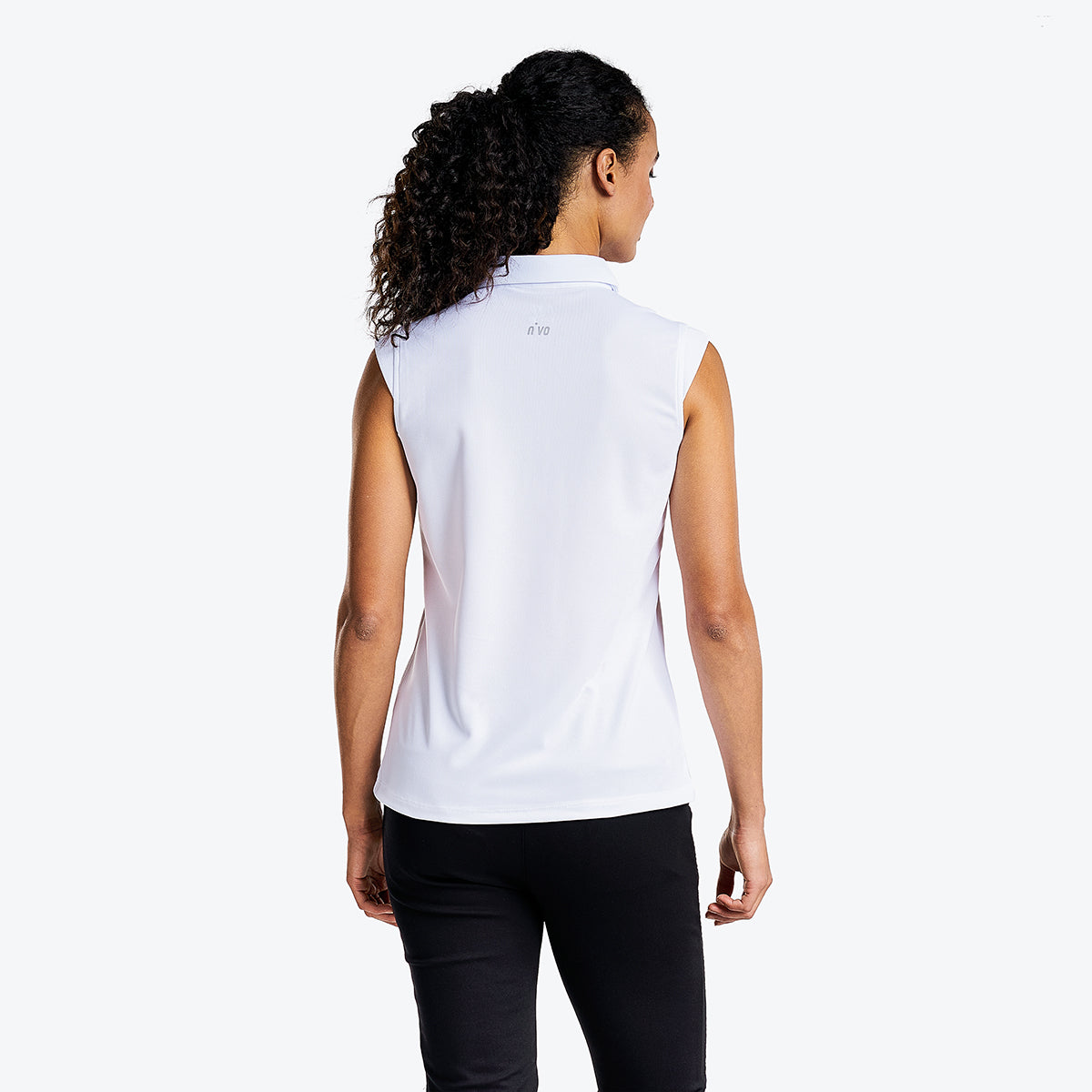 Nikki Sleeveless Polo White