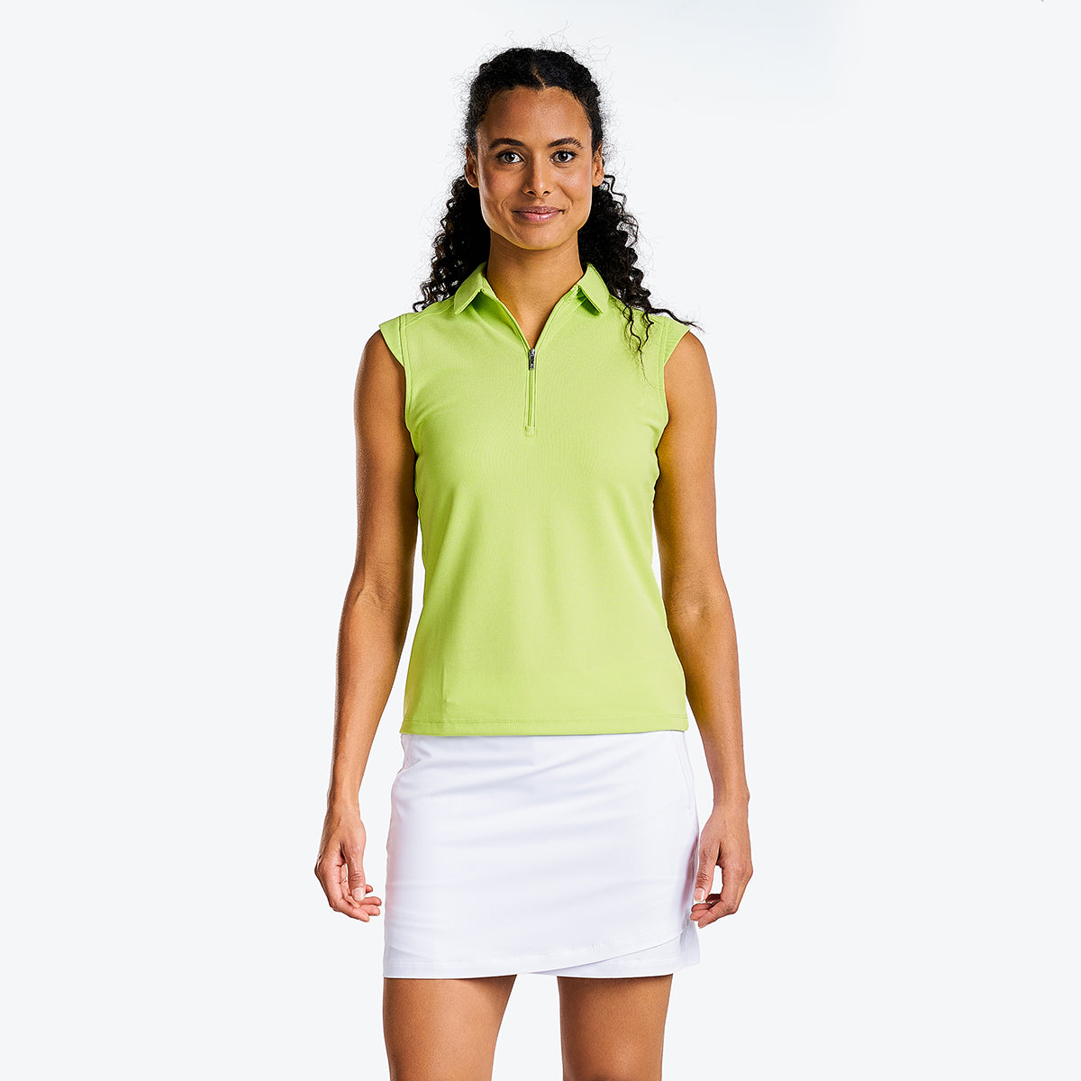 Nikki Sleeveless Polo Key Lime