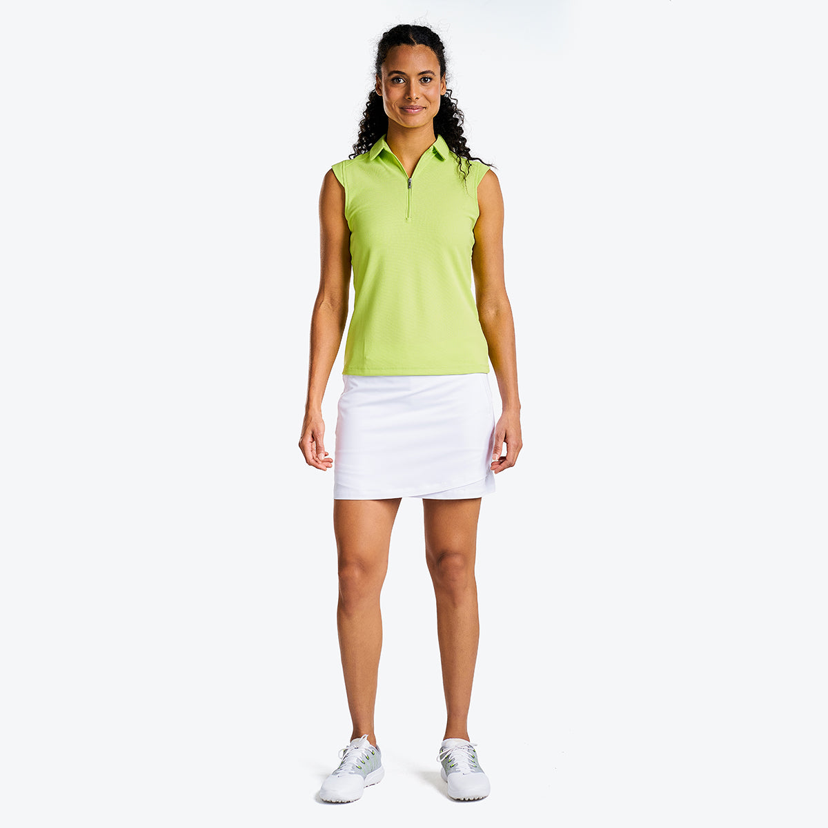 Nikki Sleeveless Polo Key Lime