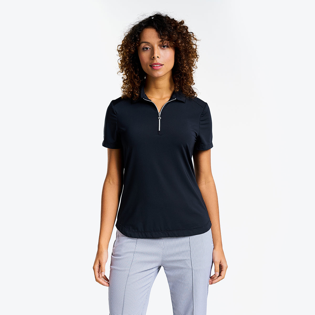 Naila Short Sleeve Polo Black