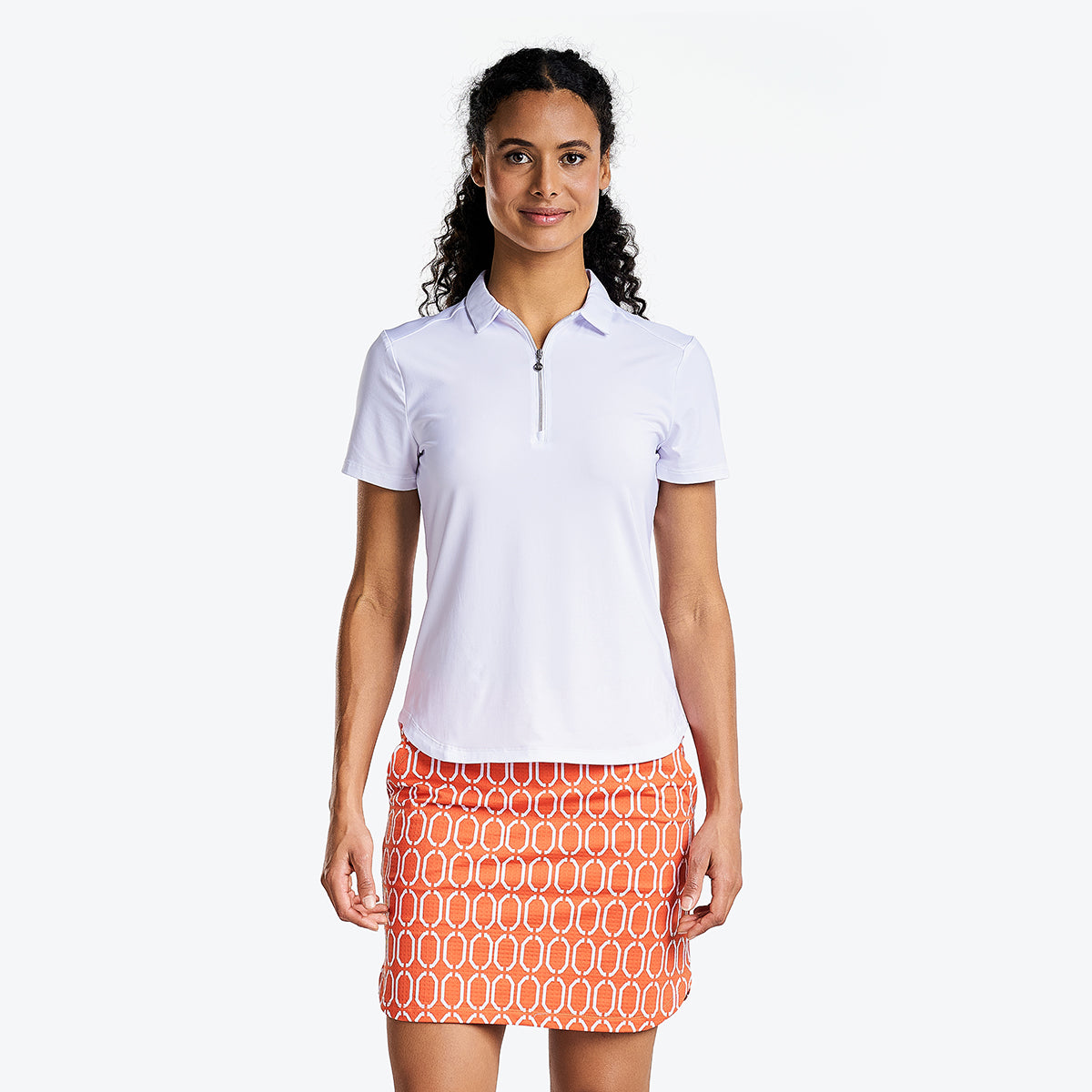 Naila Short Sleeve Polo White