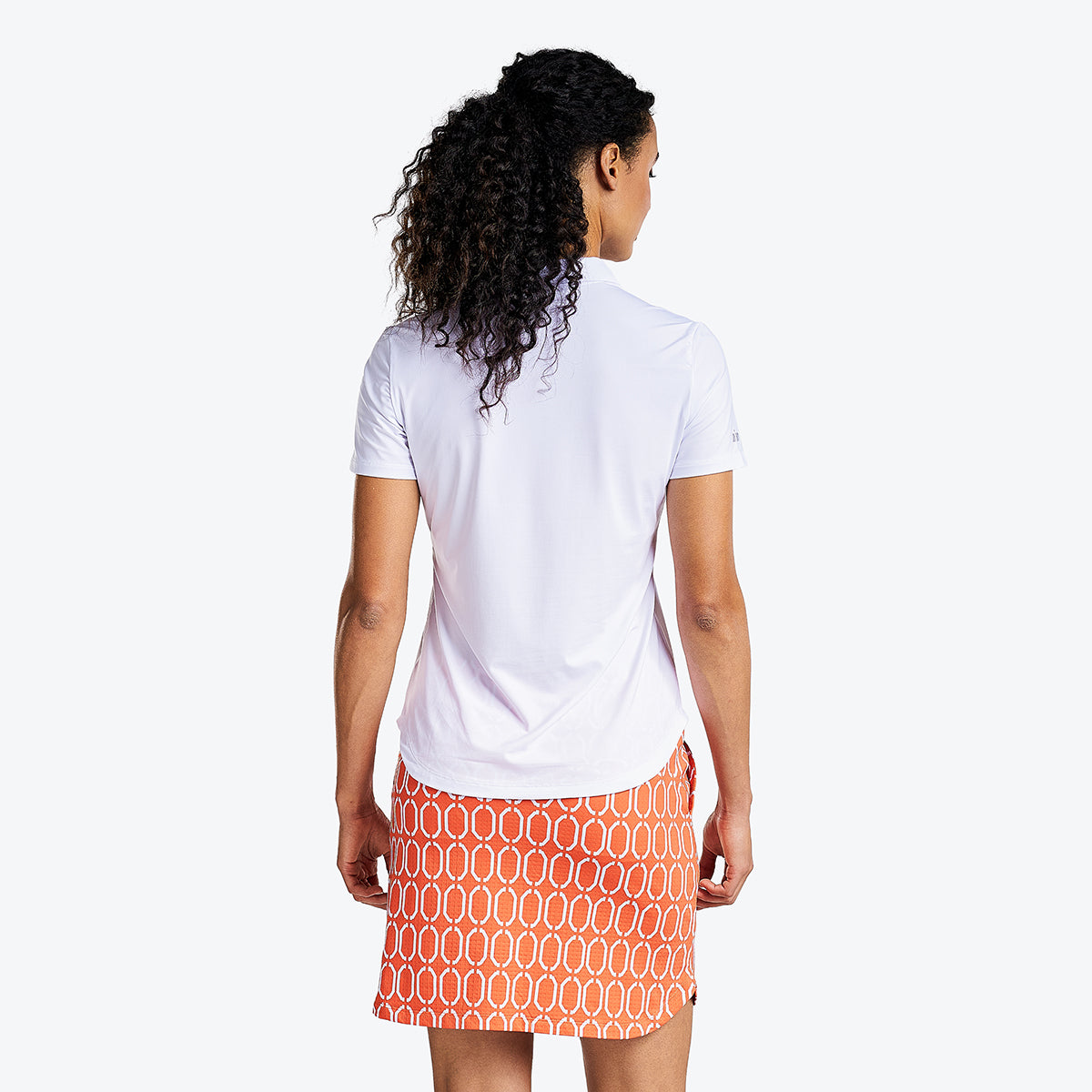 Naila Short Sleeve Polo White