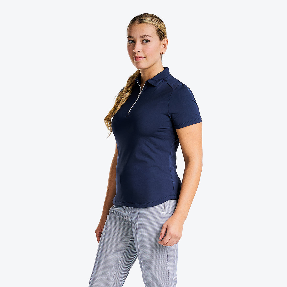 Naila Short Sleeve Polo Navy