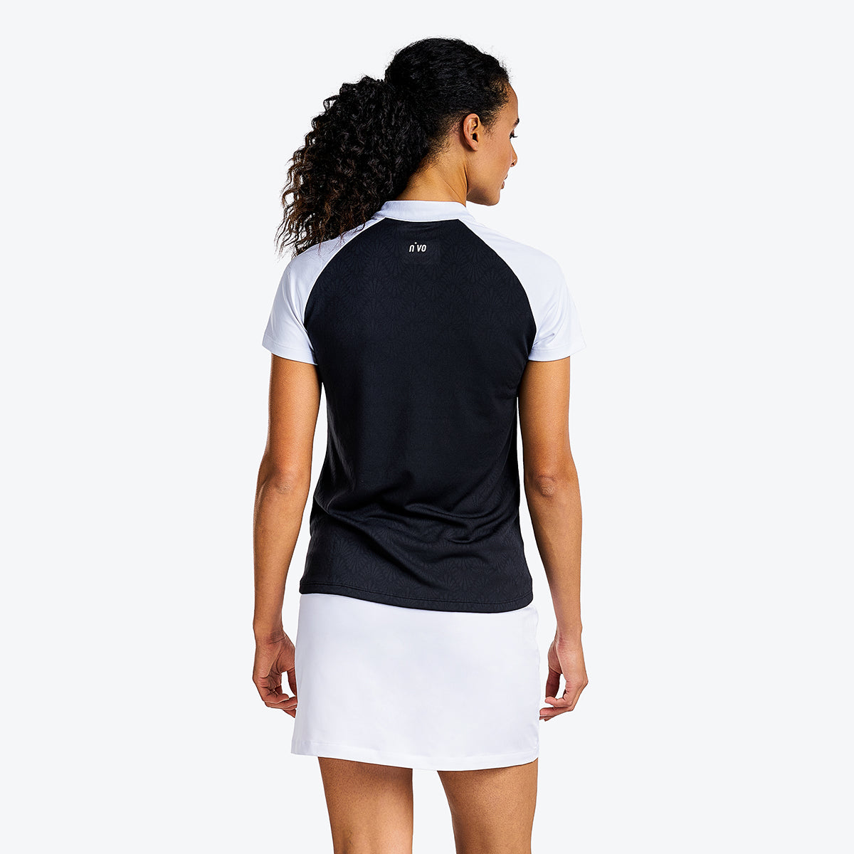Umber Short Sleeve Mock Black