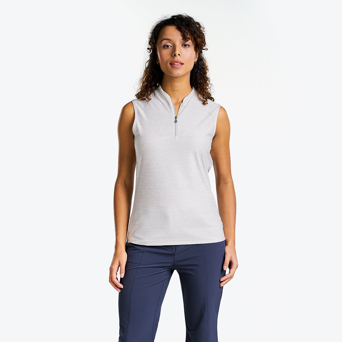 Cameron Sleeveless Mock in Cement