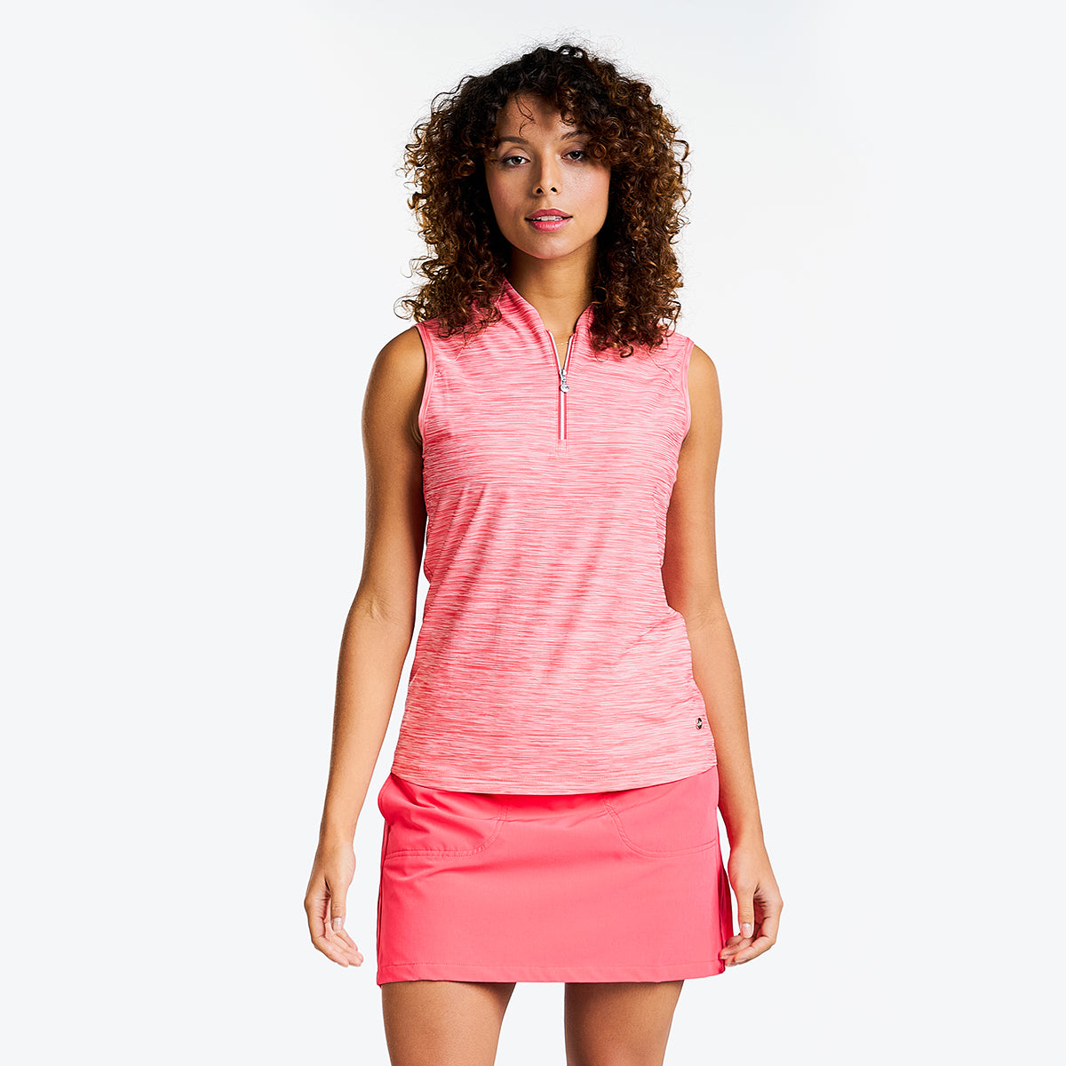 Cameron Sleeveless Mock in Geranium