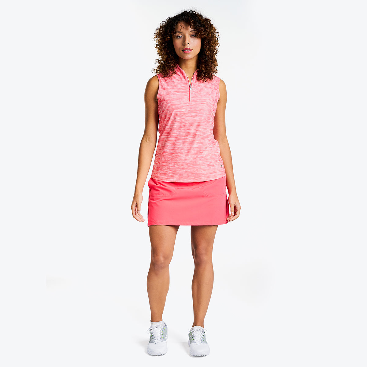 Cameron Sleeveless Mock in Geranium