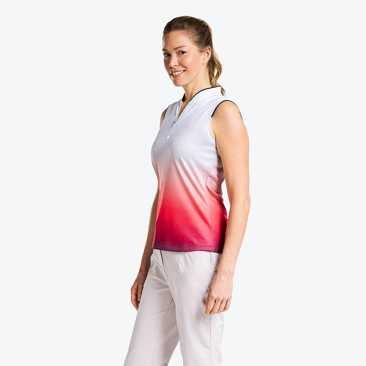 Summer Sleeveless Mock Geranium