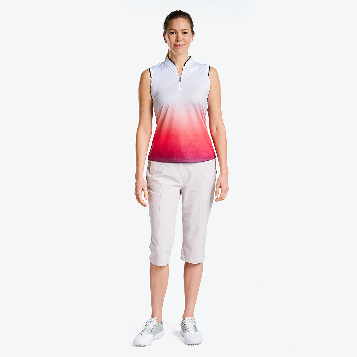 Summer Sleeveless Mock Geranium