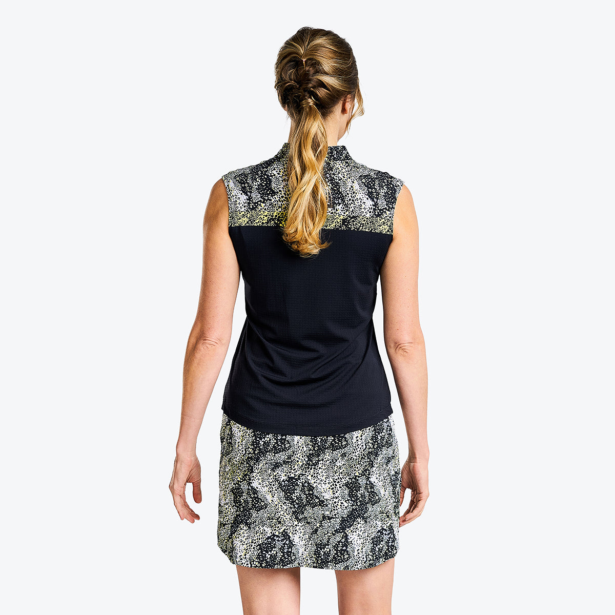 Lyna Sleeveless Mock Black