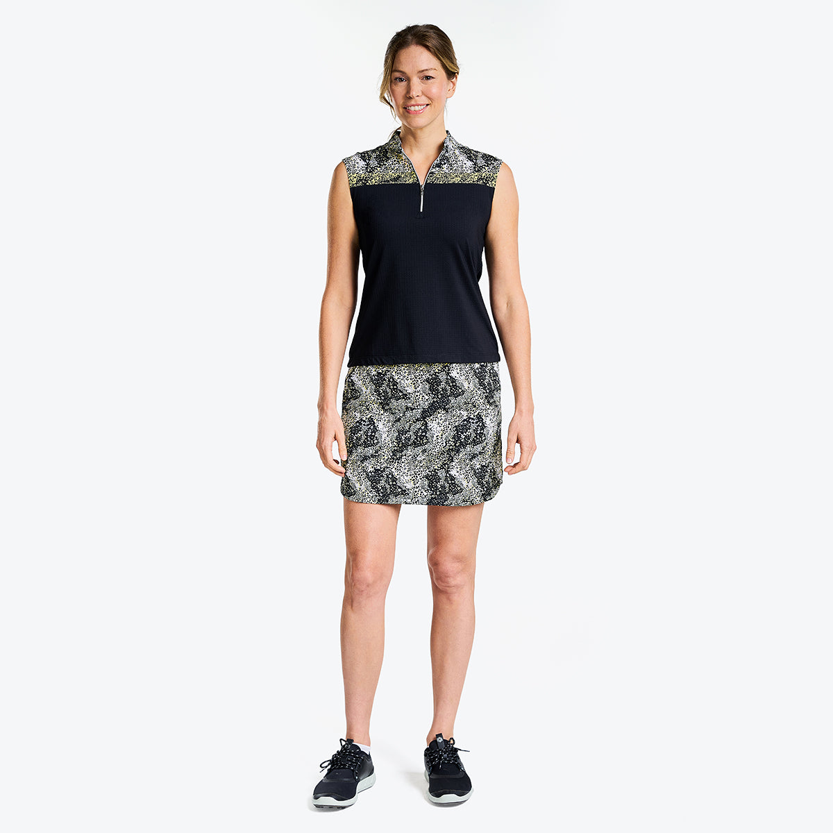 Lyna Sleeveless Mock Black