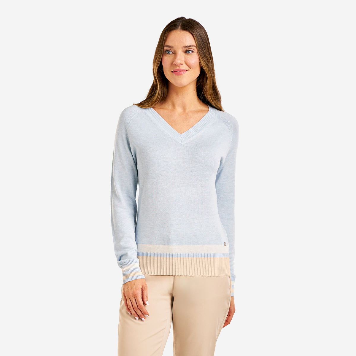 Sofia V-Neck Sweater Ballad Blue