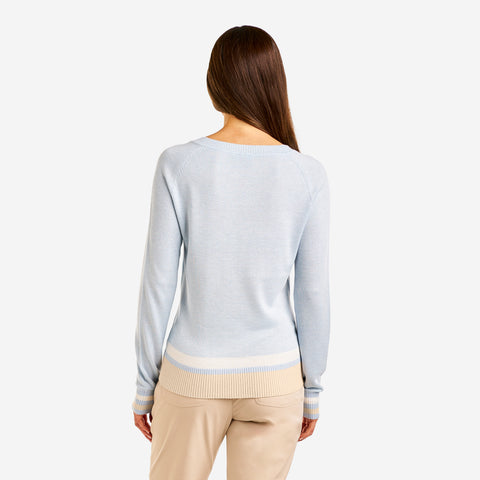 Sofia V-Neck Sweater Ballad Blue