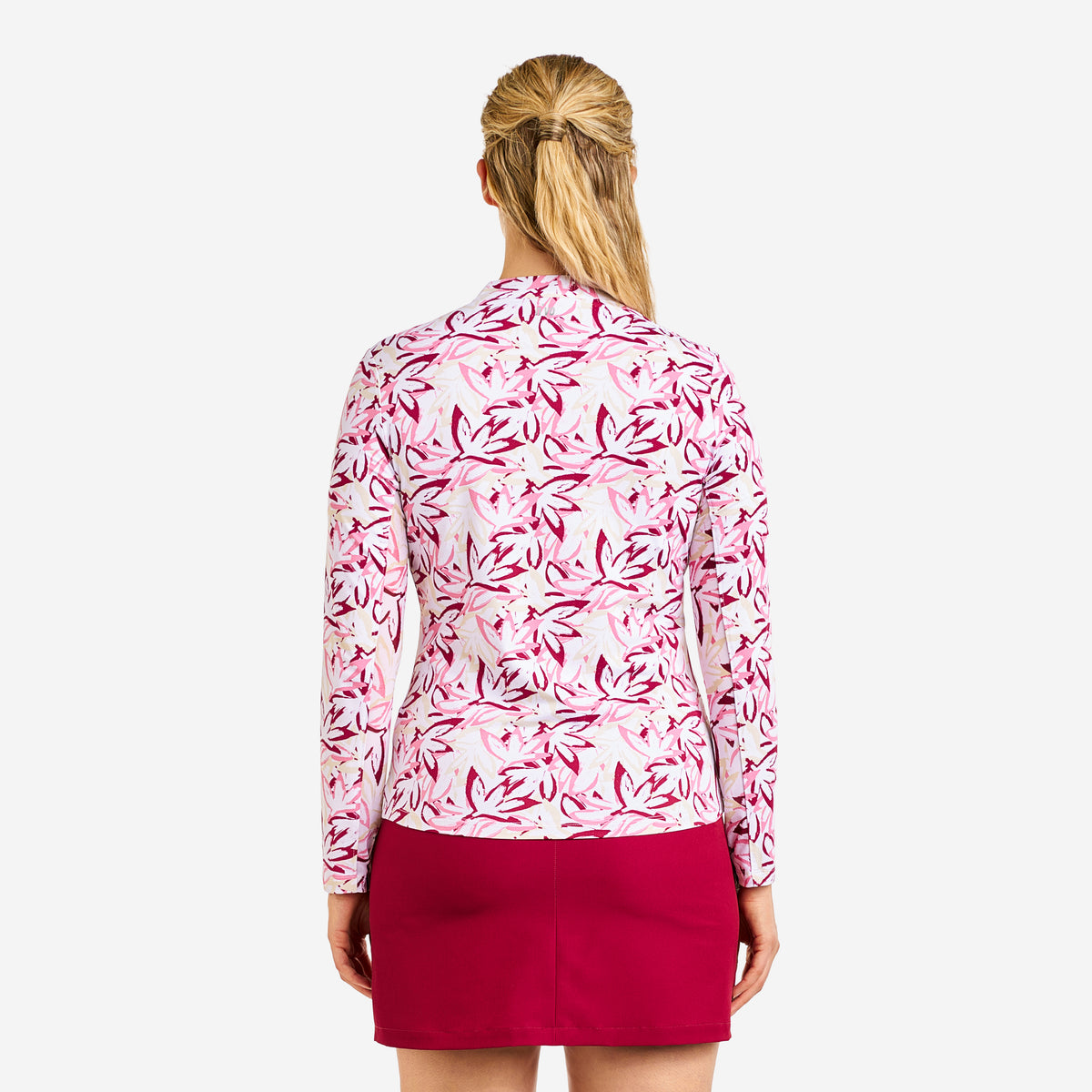 Lolita Haut à Col Montant - Floral blanc