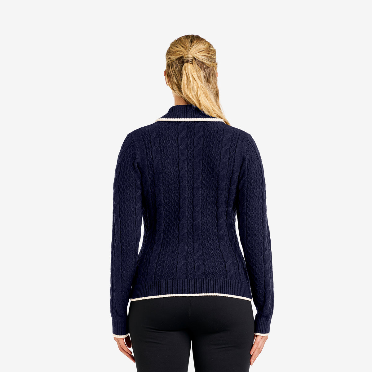 Sima Zip Cardigan Navy