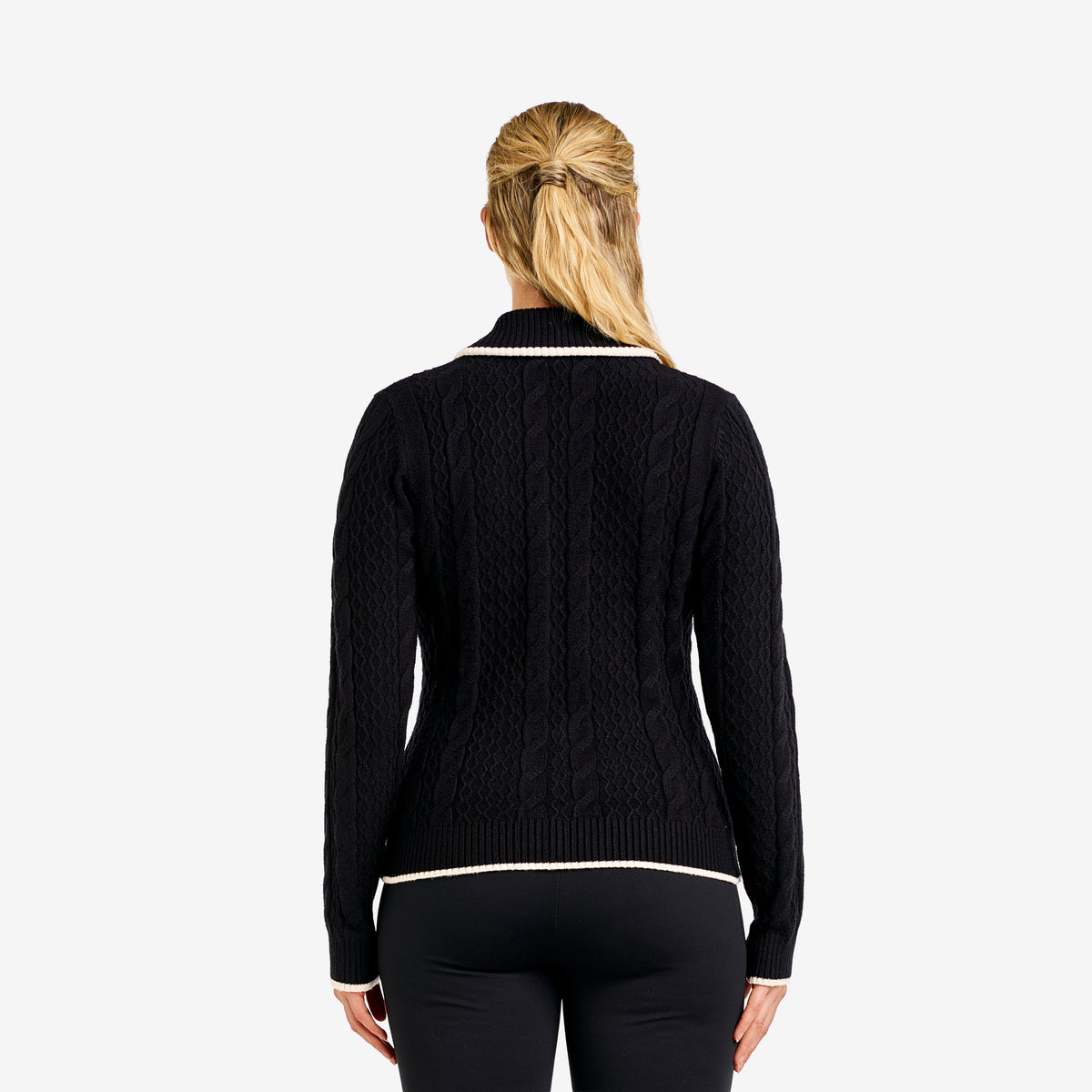 Sima Zip Cardigan Black