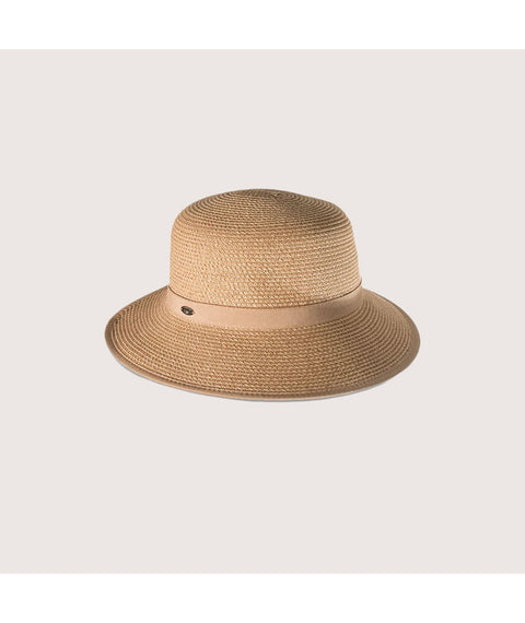Annie Cloche Hat In Straw Black