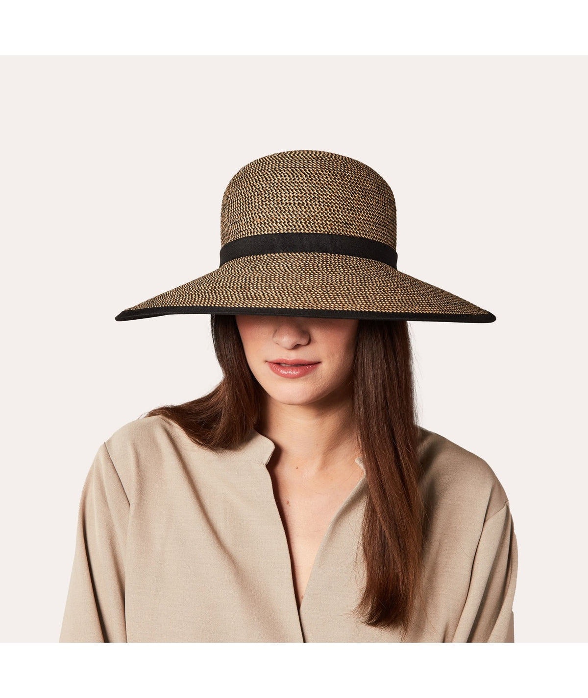Audrey cloche en tissu noir mix