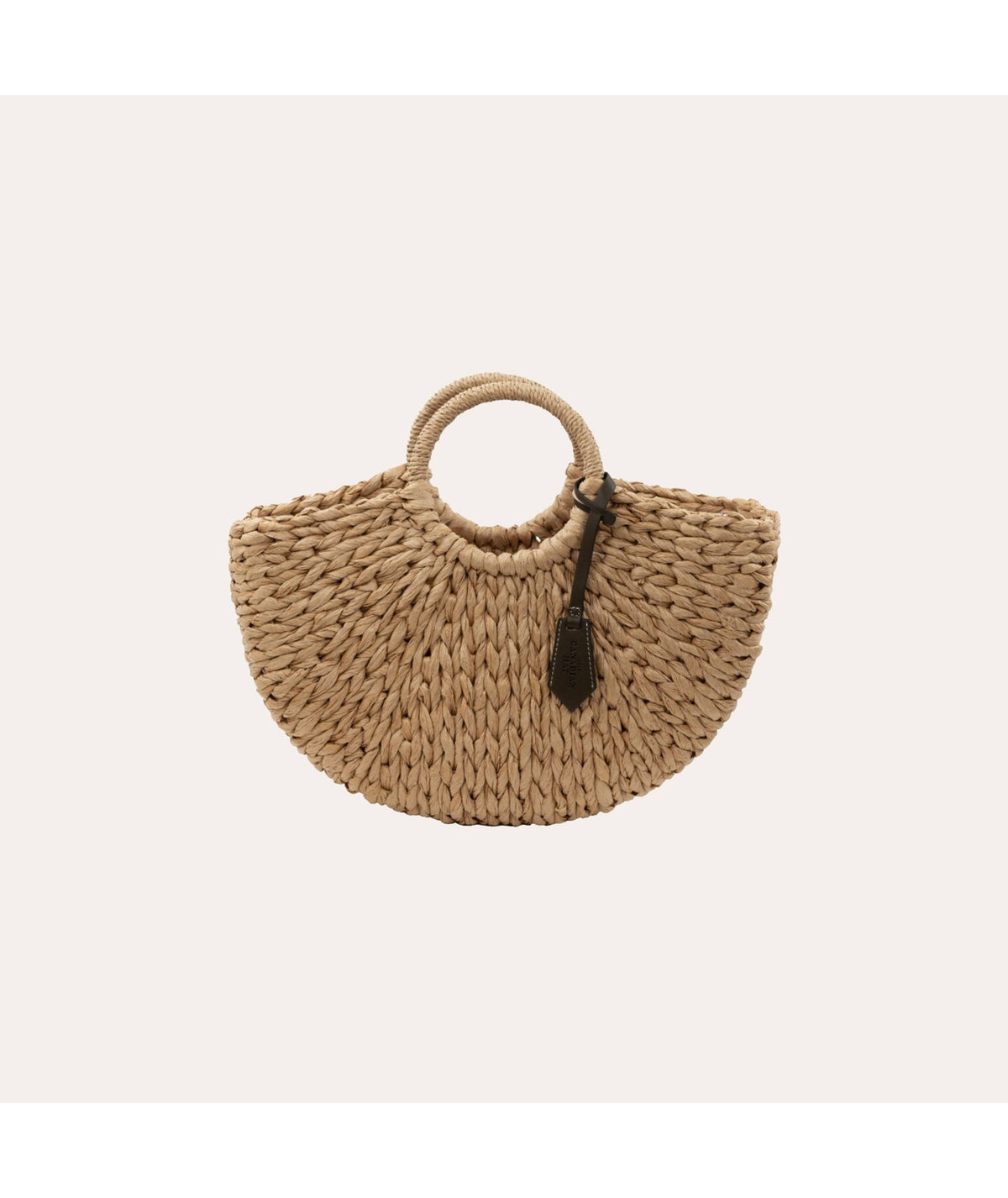 Baya Moon Sac en Papier Paille Noir Naturel