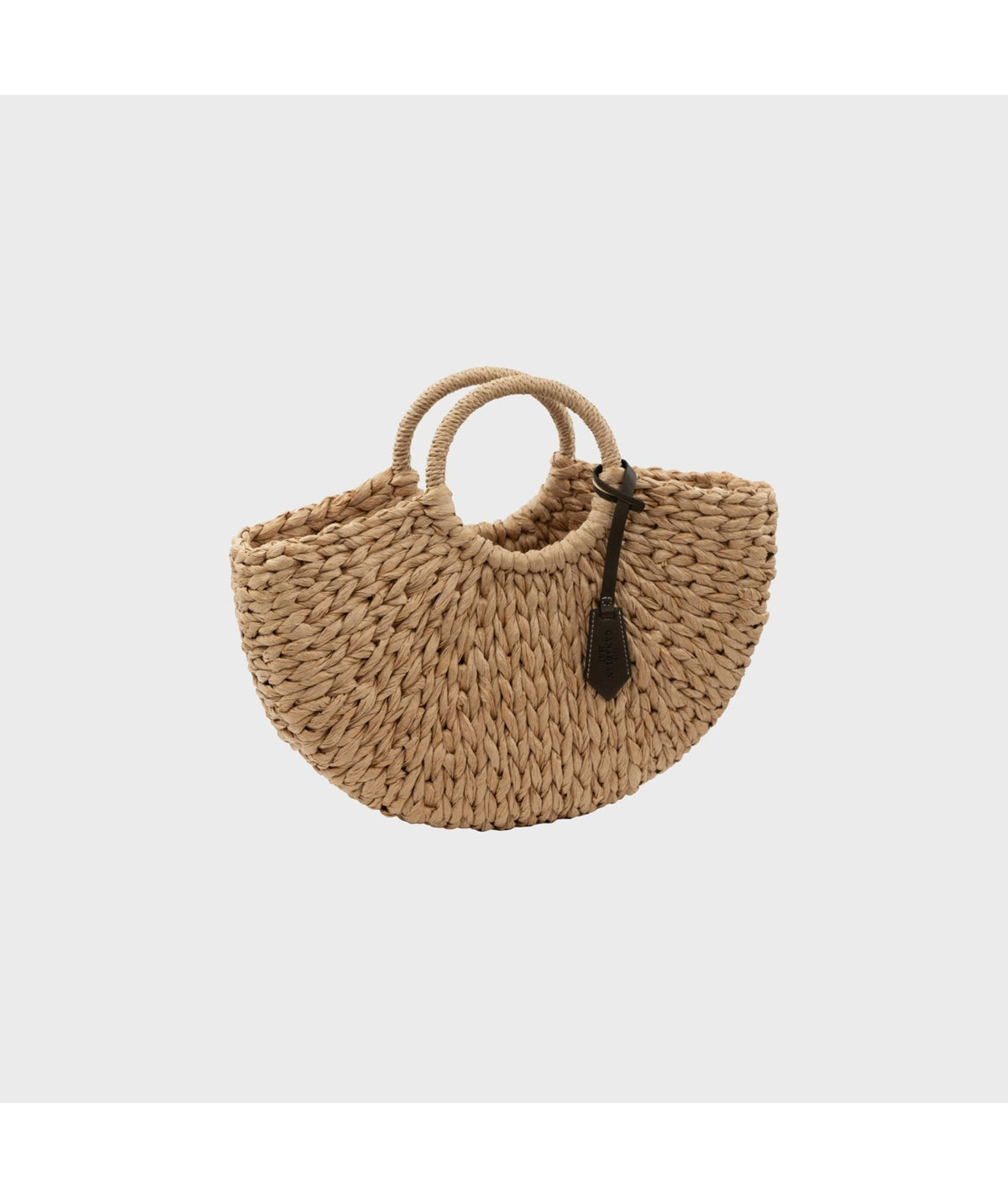 Baya Moon Sac en Papier Paille Noir Naturel