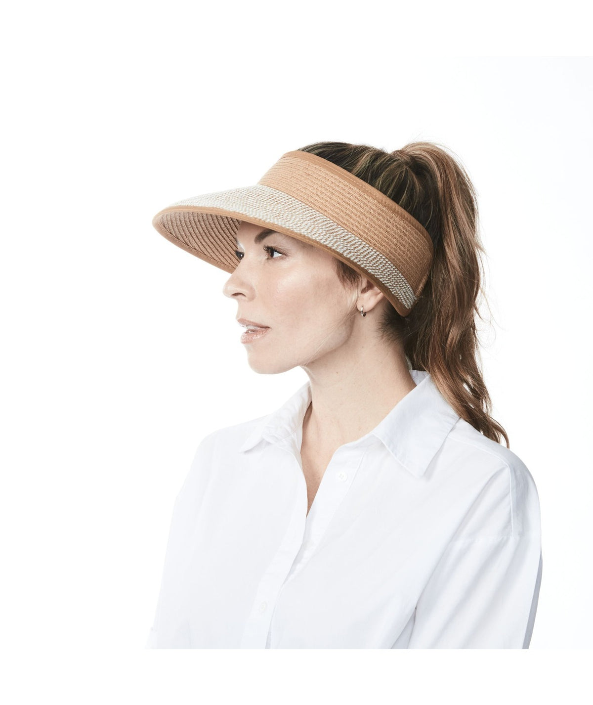 Violet-Large Bi-Color Visor Camel