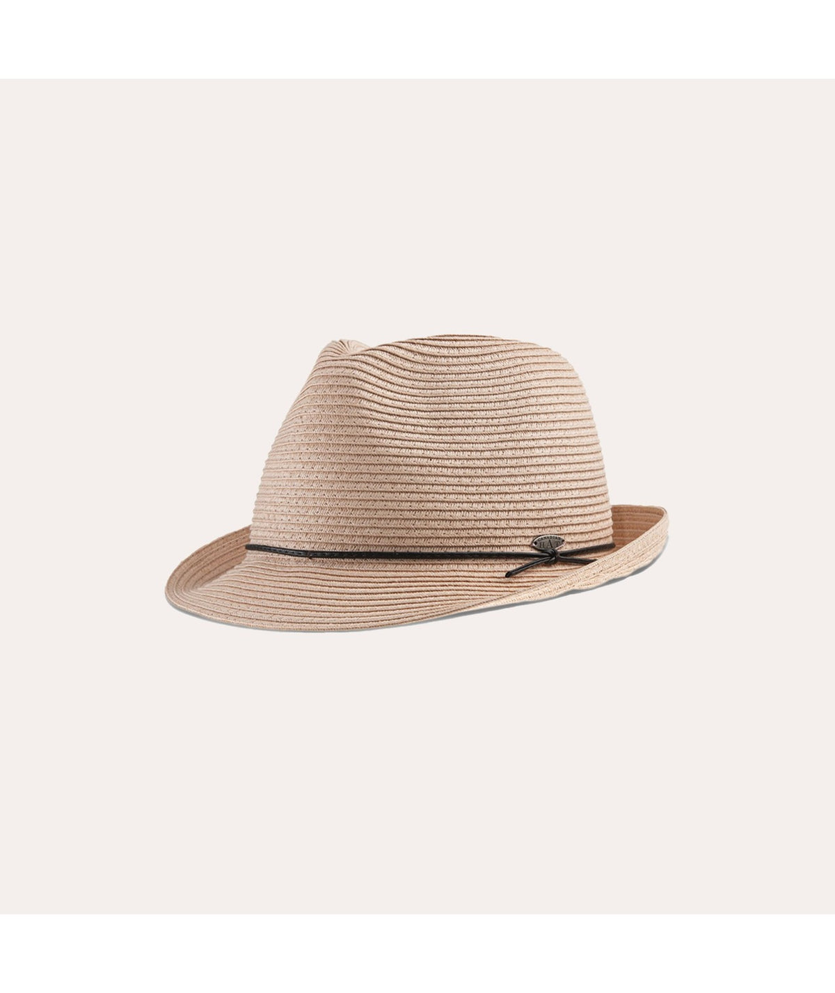 Fancia fedora avec cordelette de cuir noir