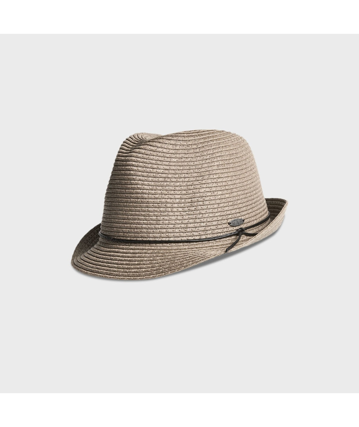 Fancia fedora avec cordelette de cuir noir