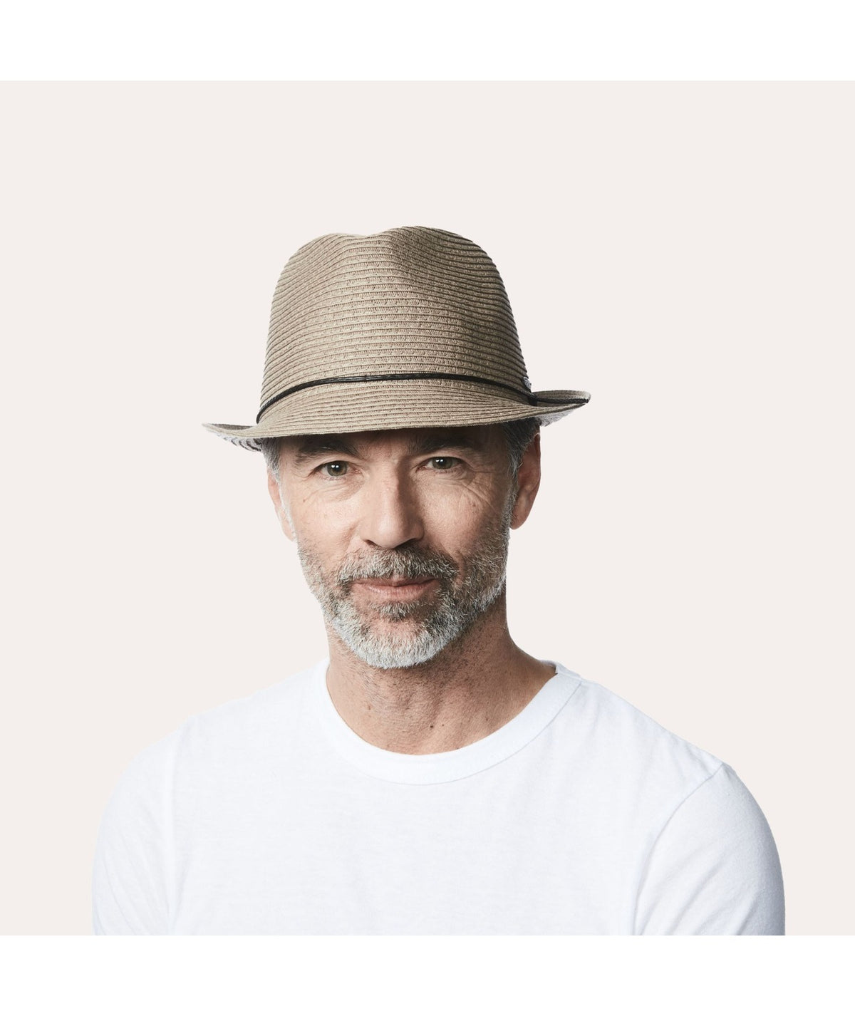 Fancia fedora avec cordelette de cuir noir