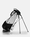Player Preferred™ Golf Bag in Domino design, featuring a sleek, modern look with multiple pockets and a comfortable strap, set against a neutral background.