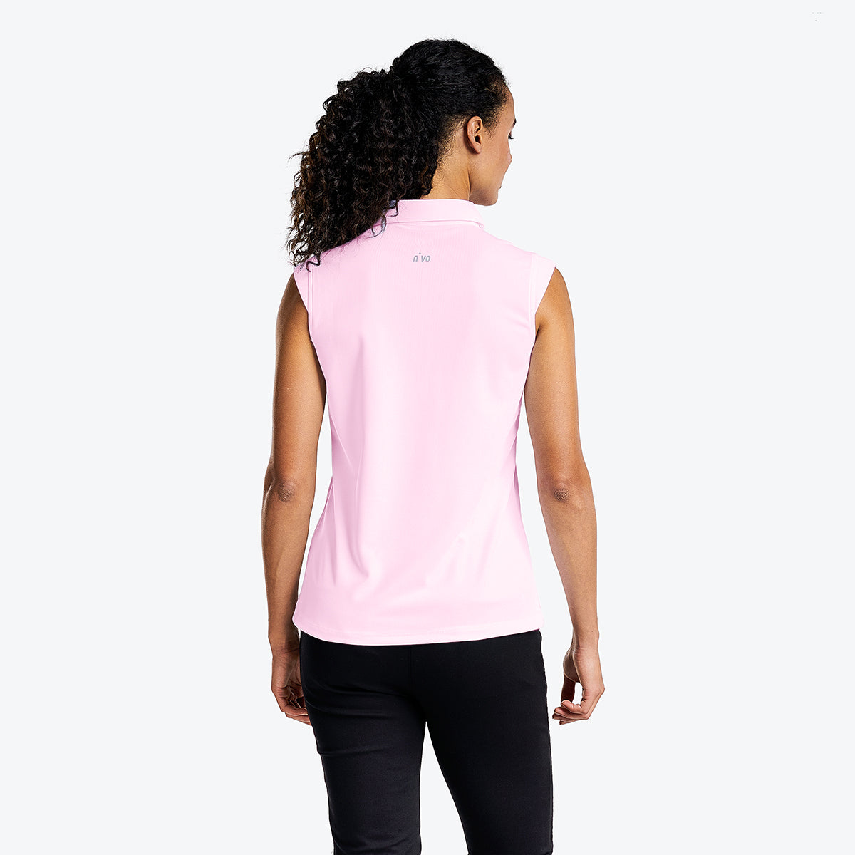 Nikki Sleeveless Polo Quiet Pink