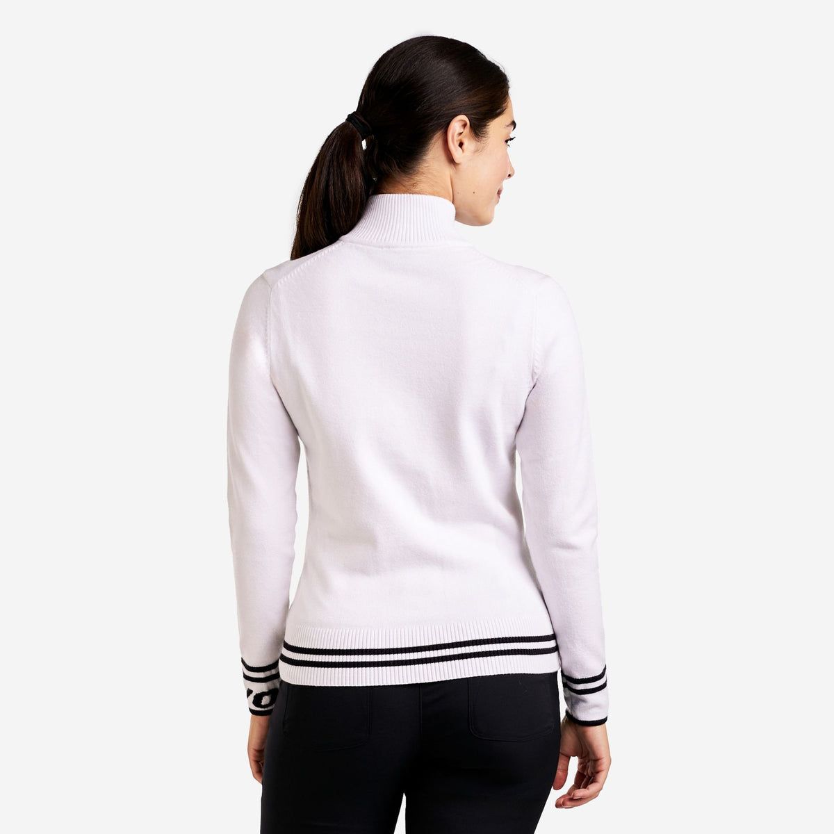 Scarlet Zip Cardigan White