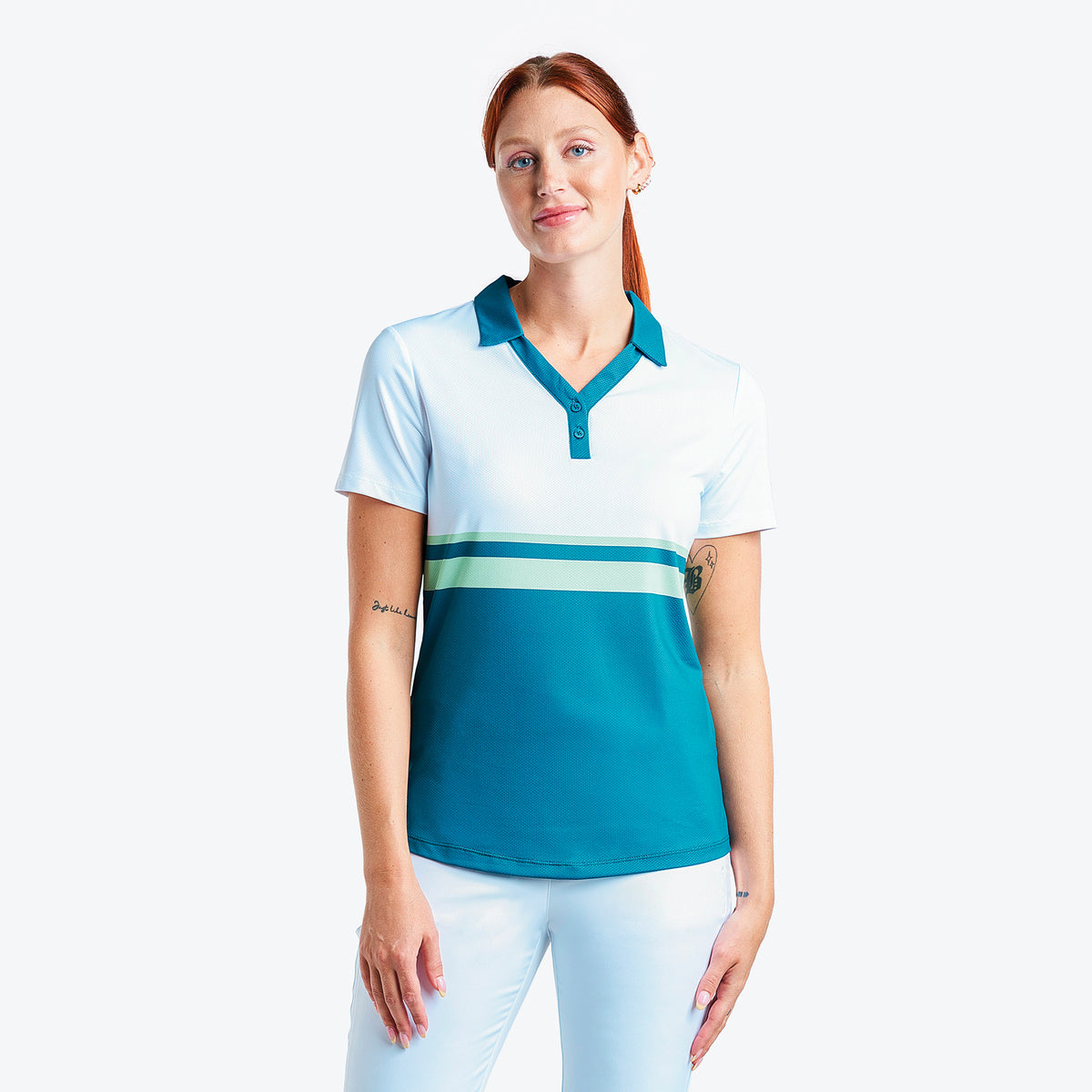 Nivo Sport All Womens Short Sleeve Golf Shirt (D-12435648327)