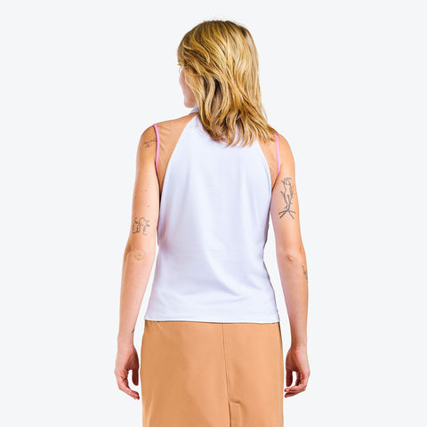Charlotte Polo Blanc Camel
