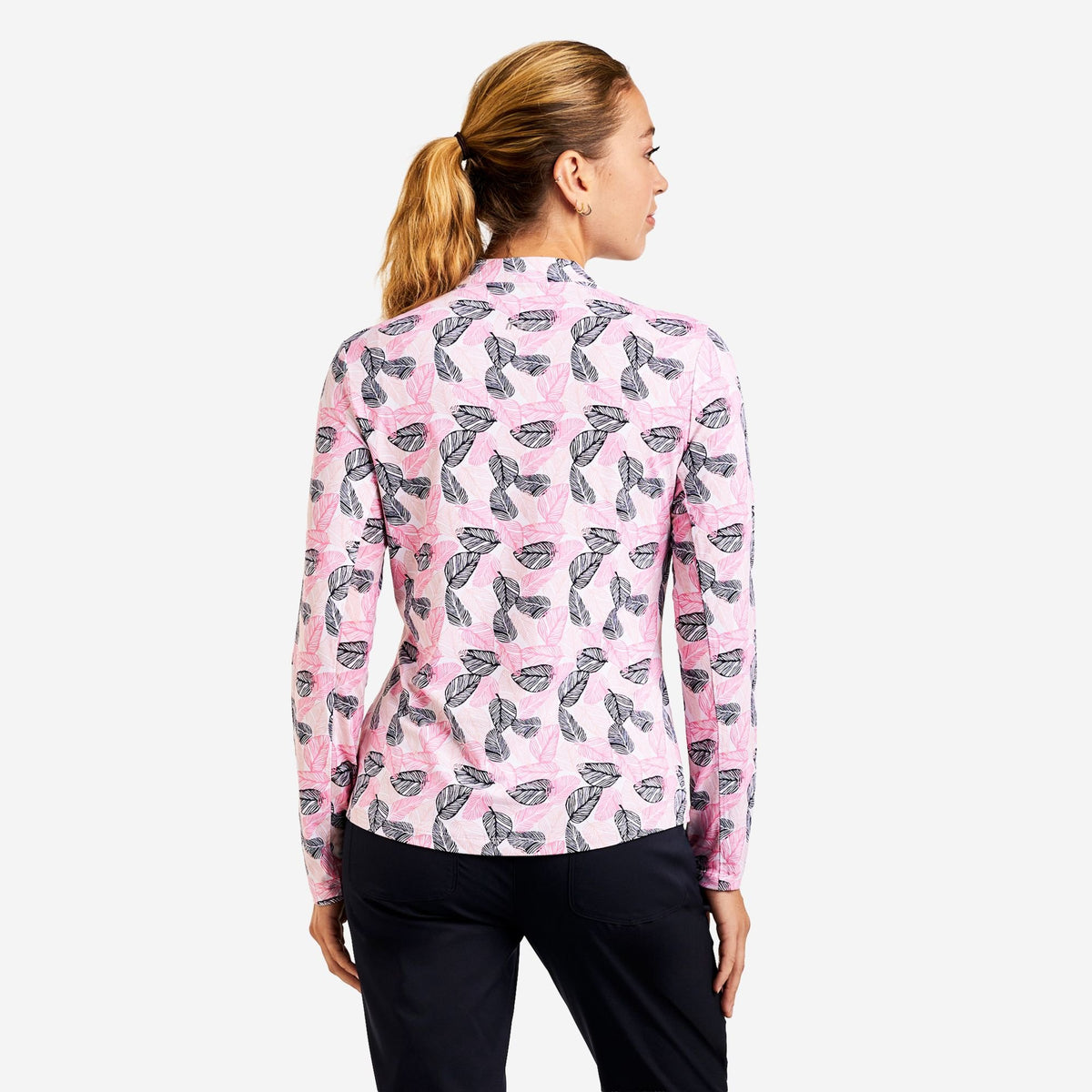 Lolita Haut à col montant Rose Bleu Marine