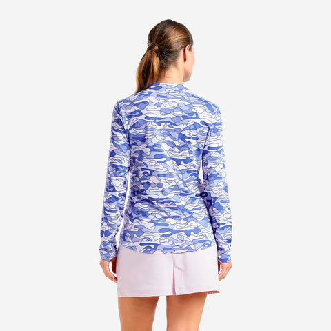 Lolita Haut À Col Montant Cobalt