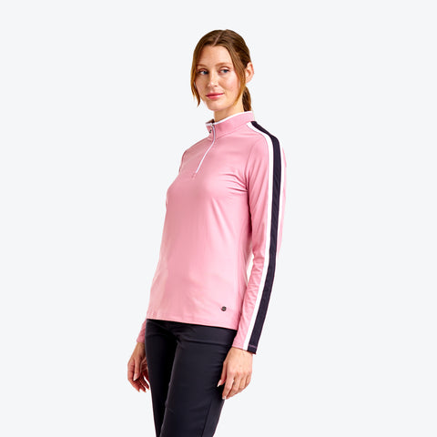 Dottie Haut à Col Montant Rose Cosmetic