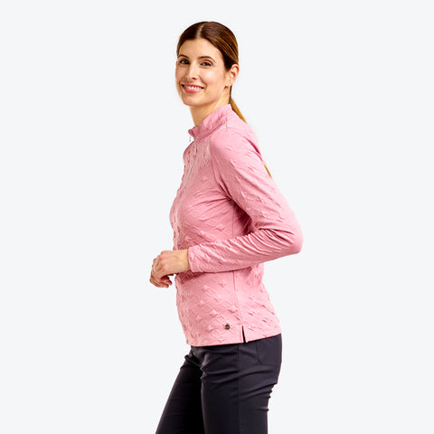 Dyna Haut à Col Montant Rose Cosmetic