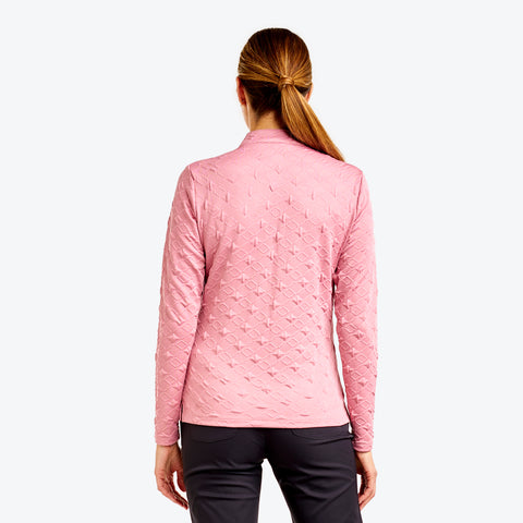 Dyna Haut à Col Montant Rose Cosmetic