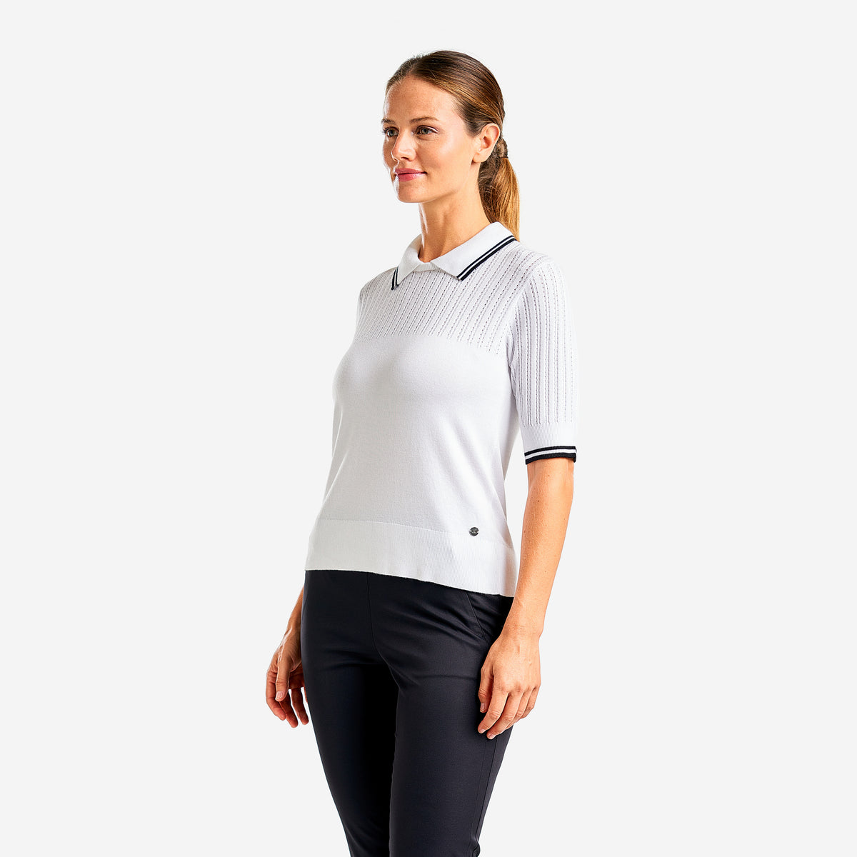 Vy Light Sweater Polo White