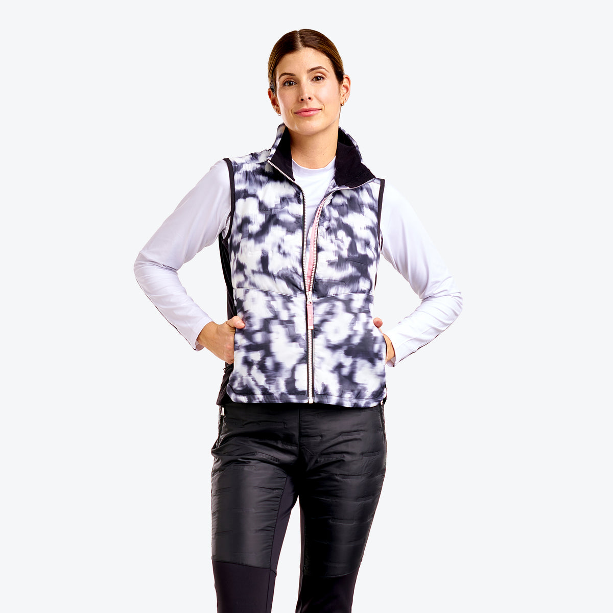 Drew Vest Black White
