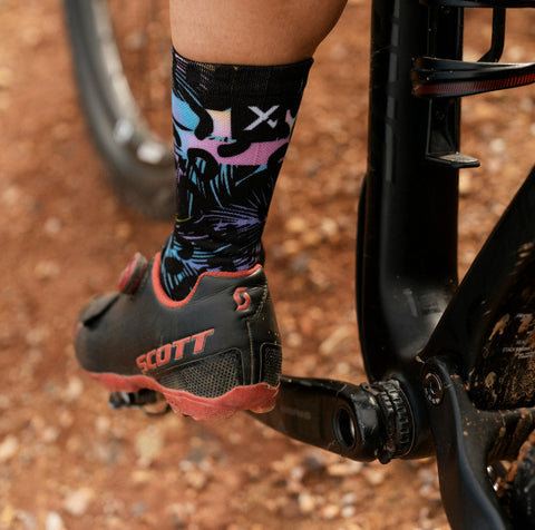 Chaussettes mi-mollet -Pastel-noir