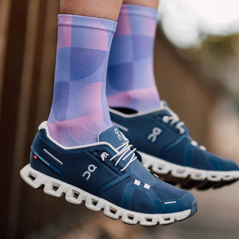 Chaussettes mi-mollet - Mauve