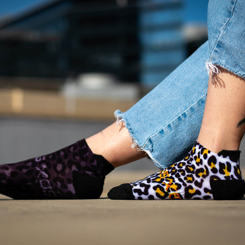 Chaussettes à languette - Léopard
